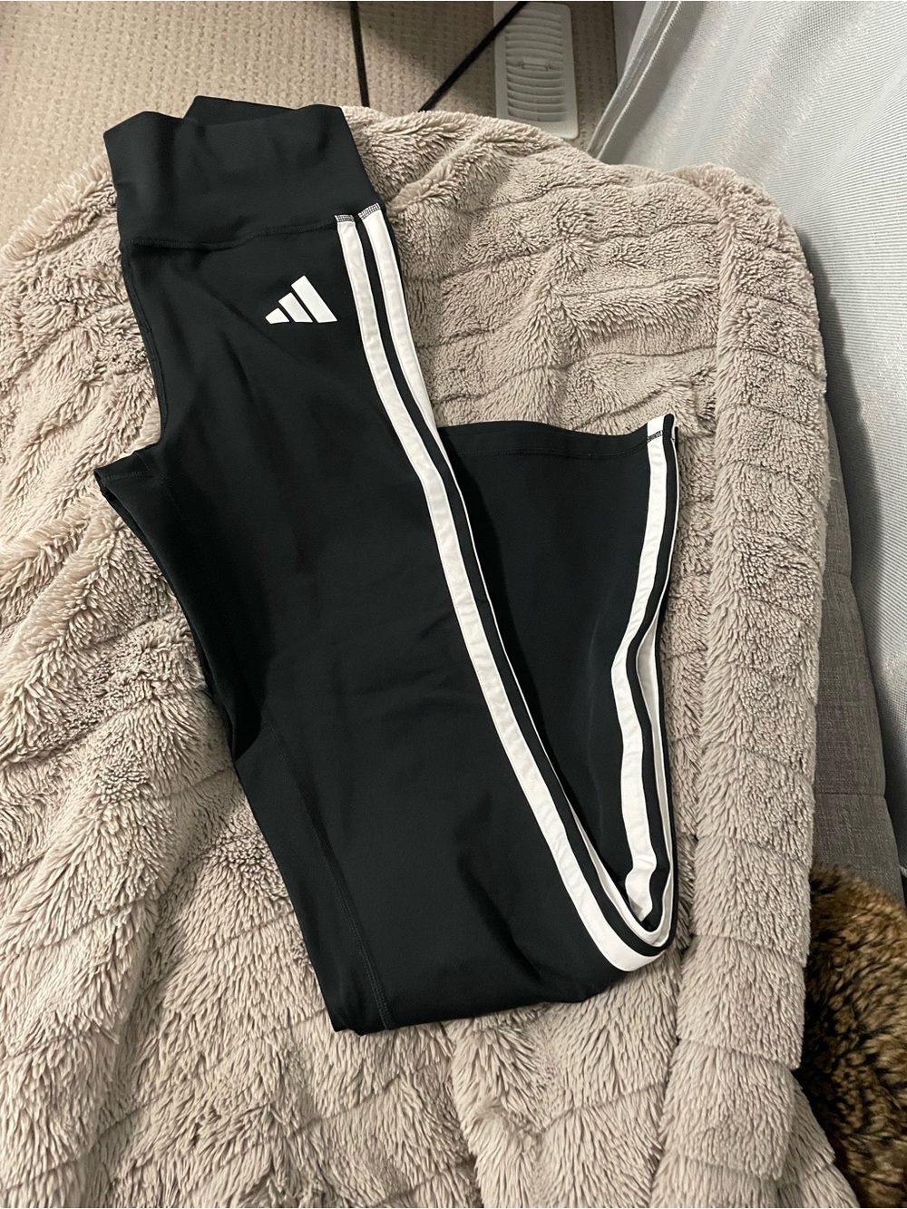 adidas Originals Black Joggers with White Side Stripes